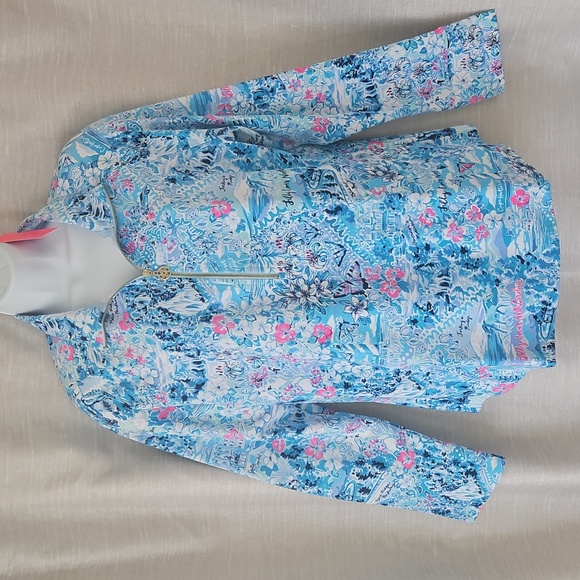 NWT Lilly Pulitzer Sz L Skipper Pullover " Lilly Loves North Carolina. - Picture 2 of 12